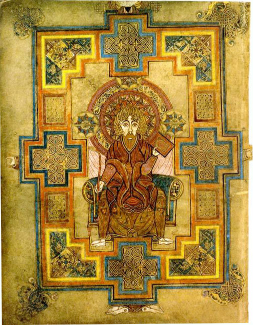 Portrait of John from the Book of Kells, c. 800 CE