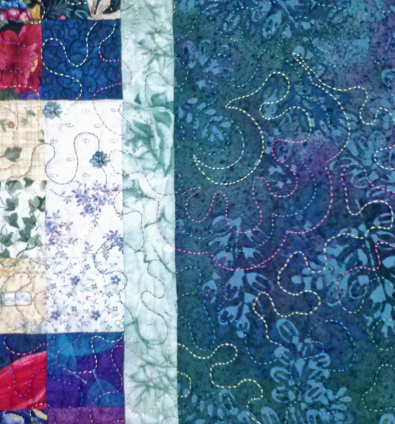 Free-motion quilting sample