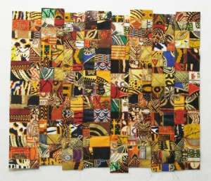 Fabric Mosaic using cotton fabrics from Africa