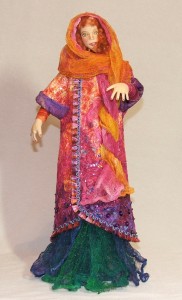 Cloth figure made by Beth Ann in online class with Angela Jarecki