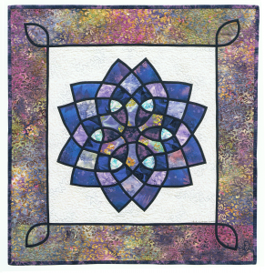 Stained Glass Window, quilt designed and made by Beth Ann Williams, (C) 2000