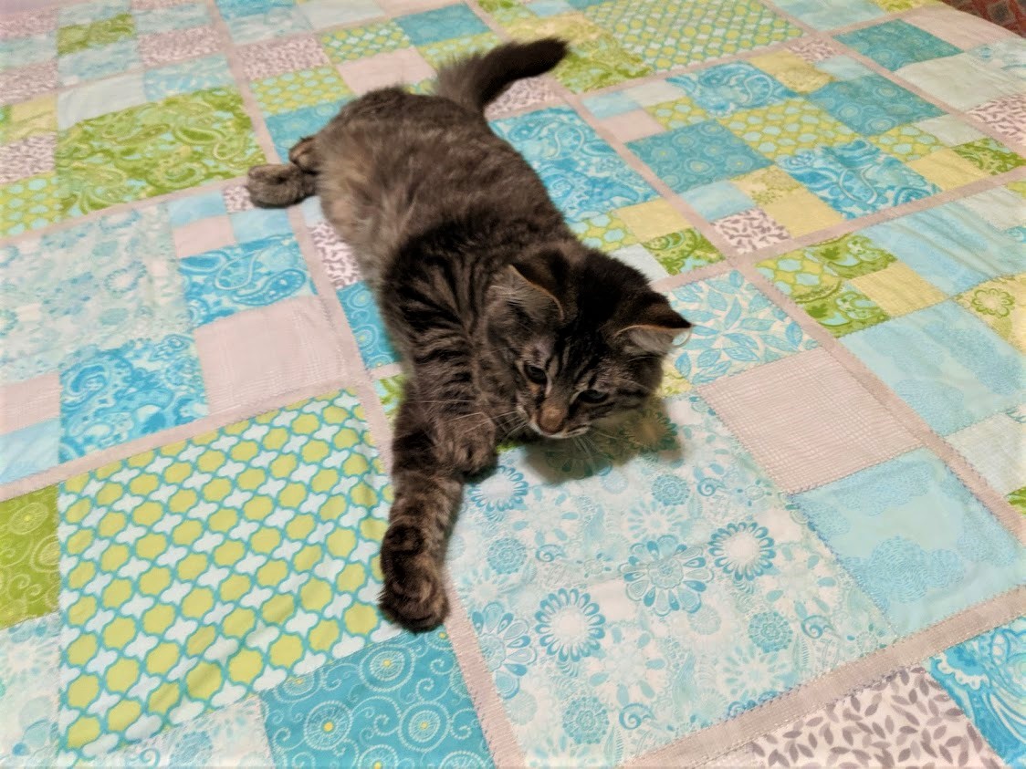 My finished quilt-as-you-go project – Bustle & Sew