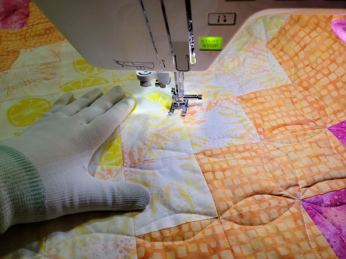 Continuous Curve Machine Quilting with a Walking Foot