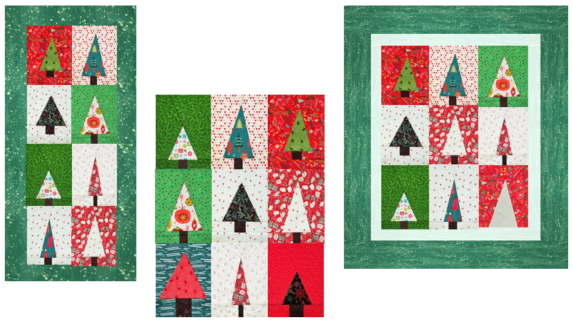 Scrappy, Happy Improvisational Christmas Trees – Part 2: From Blocks to Quilt Top 🎄